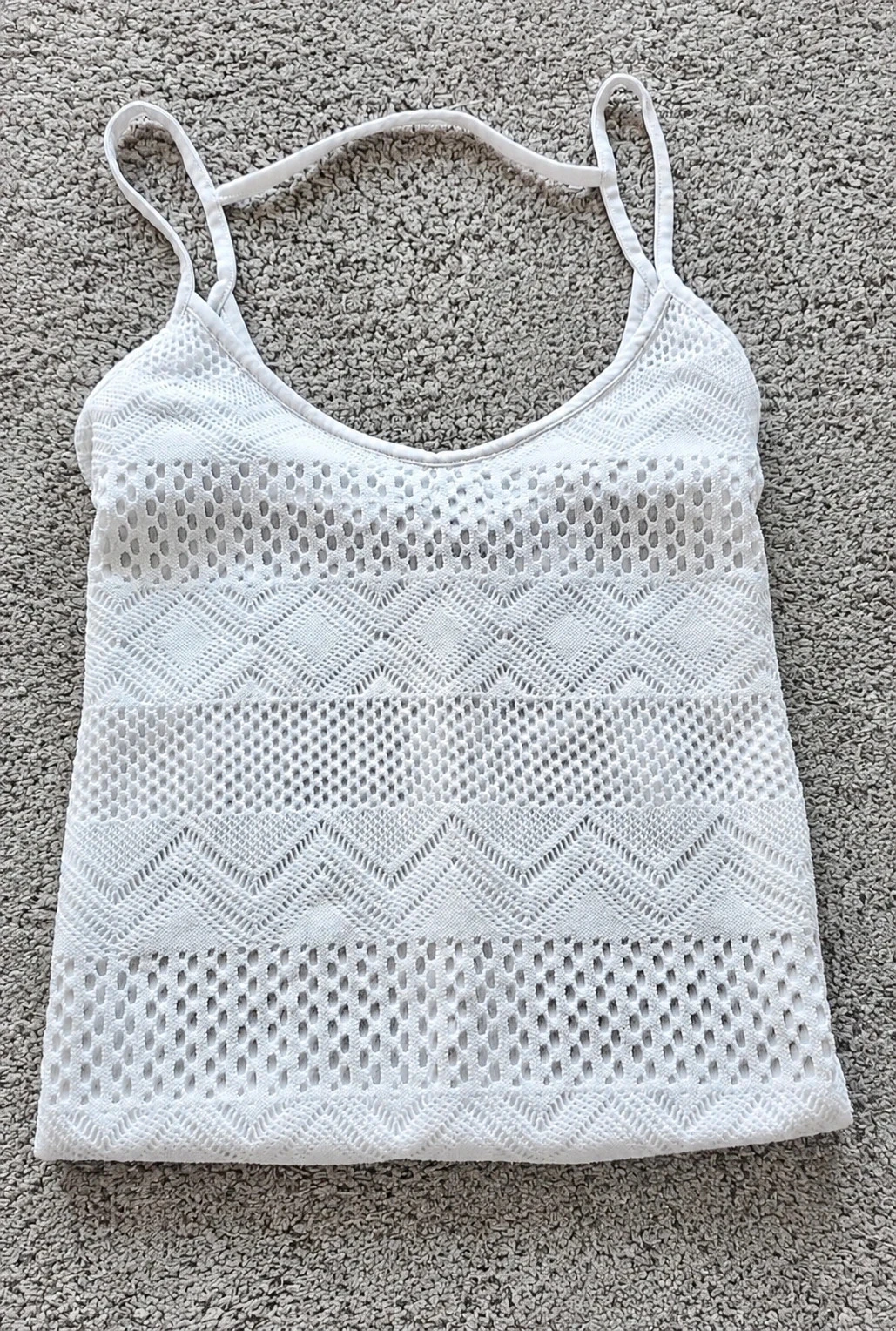 Top débardeur en dentelle Mosquitos – Taille S – Blanc